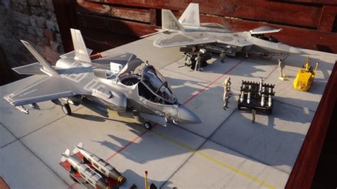 ▻ subscribe to grid 88: 1/48 F-22 vs F-35B - Scale Models - F-16, F-35, F/A-22, F-2