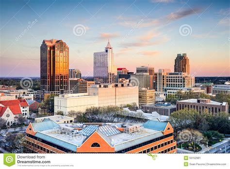 Raleigh North Carolina Stock Image Image Of Cityscape 55152981