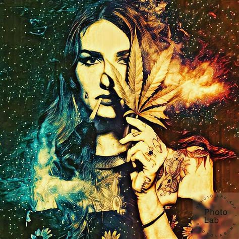 Sexy Poster Of Girl Smoking Weed Room Décor Rstonerlife420