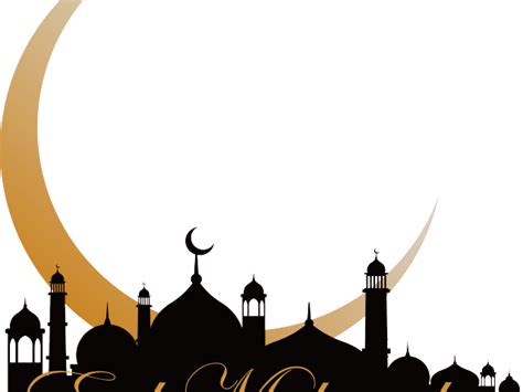 Ramadan Kareem Png Arabic Calligraphy With Moon And Mosque Download