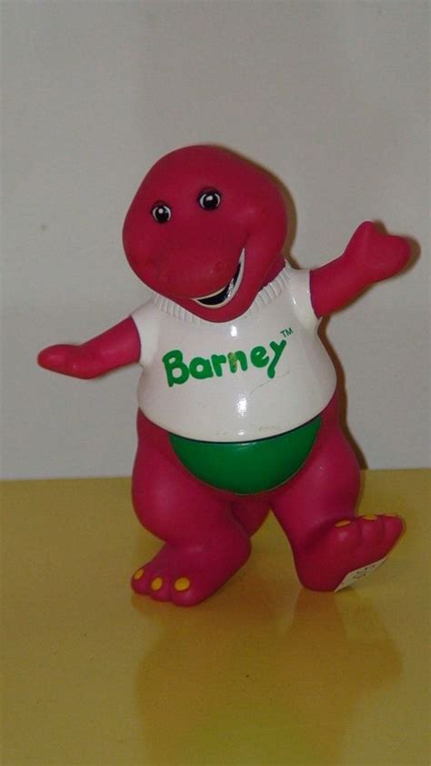 Barney The Big Purple Dinosaur Plastic Toy 1990s Etsy Dinosaur
