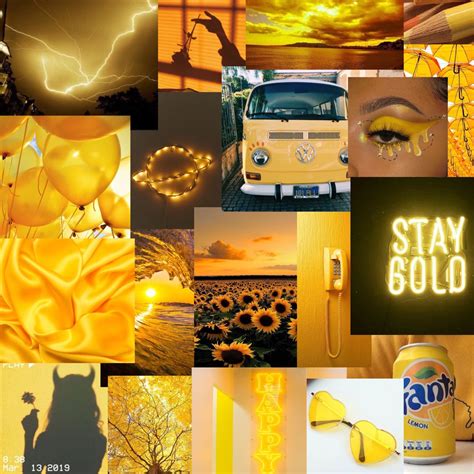 Best Of To Aesthetic Wallpapers Yellow Collage Full Hd