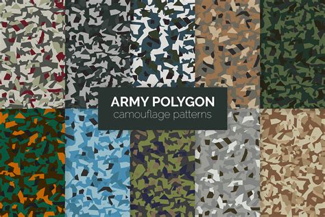 Army Polygon Camouflage Patterns Graphic By 3ydesign · Creative Fabrica