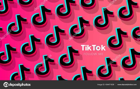 Tiktok Social Network Pattern Background Vector Illustration Odessa