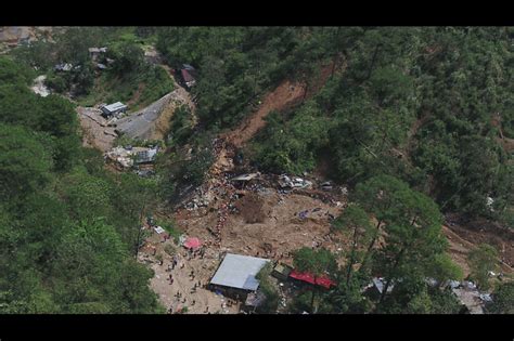 Look Aerial View Of Retrieval Operations In Itogon Landslide Abs Cbn