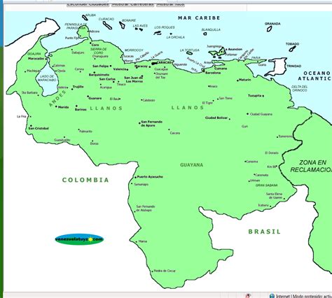 Mapa Rios Venezuela