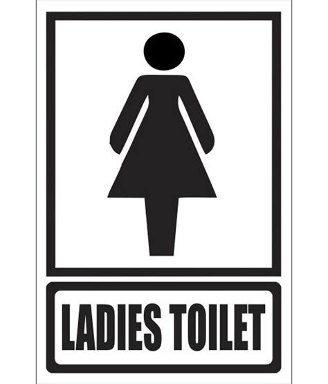 Dcent Ladies Toilet Signage Buy Online At Best Price In India Snapdeal