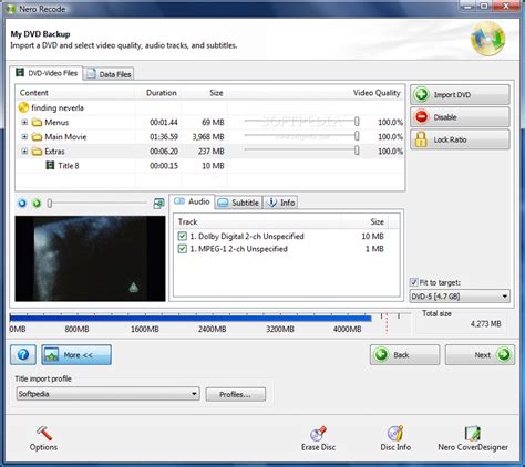 Aec options in nero recode 2 dvd backup using nero recode 2 DVD Recoding