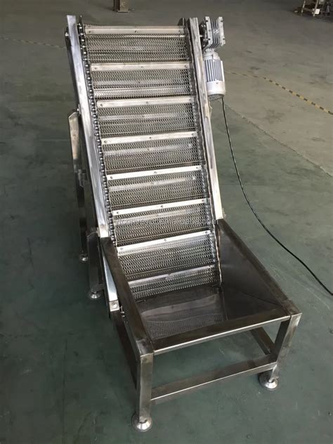 Stainless Steel Wire Mesh Belt Conveyor With Hopper Stainless Steel