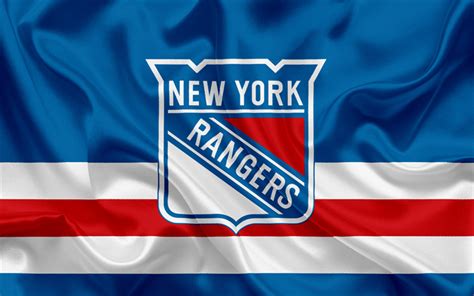Download Wallpapers New York Rangers Hockey Club Nhl Emblem Logo
