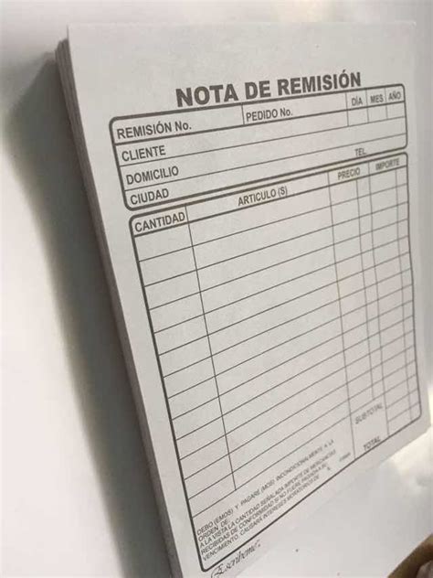1000 Notas Remisión O Venta 14 Carta Original Y Copia Foli 69500