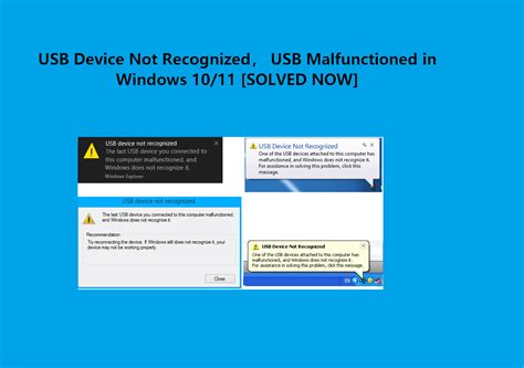 6 Fixes For Usb Device Not Recognizedmalfunctioned In Windows 1087