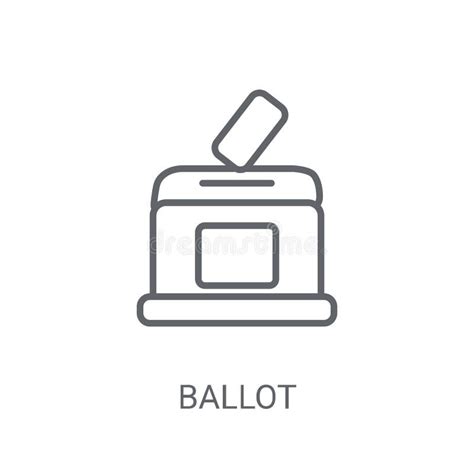 Ballot Icon Trendy Ballot Logo Concept On White Background From Stock