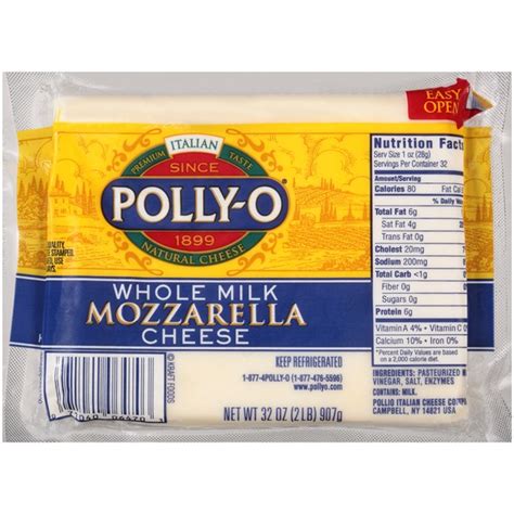 Polly O Mozzarella String Cheese Nutrition Information Besto Blog
