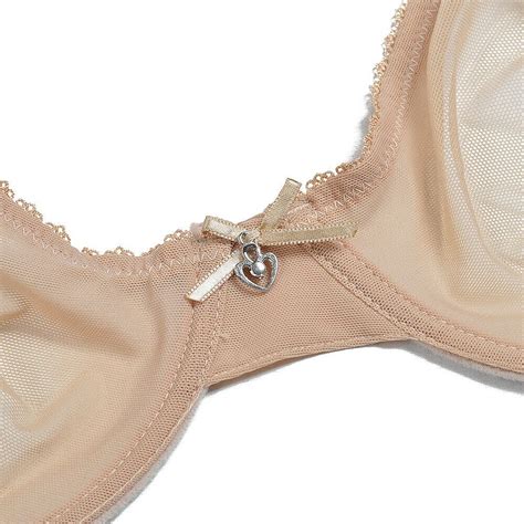 Vogues Secret See Through Sexy Lace Bra Plus Size Unlined Clear Sheer Bras Panties Set For