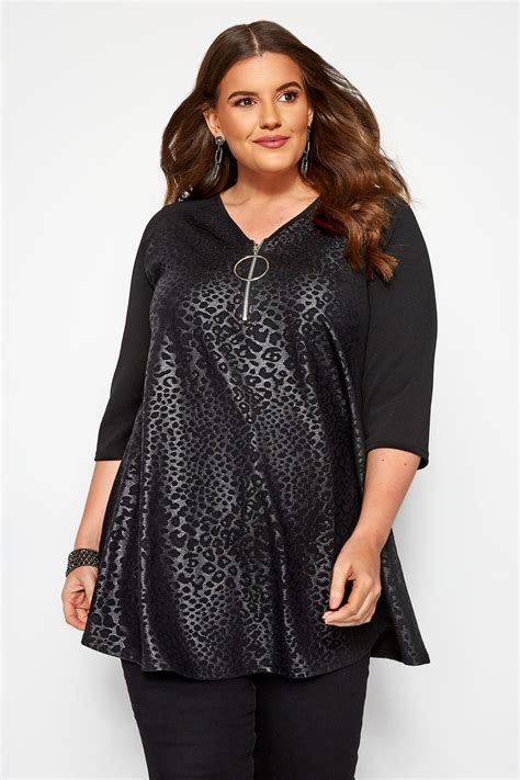 Check out our plus size sweatshirt selection for the very best in unique or custom, handmade pieces from our clothing shops. Yours Clothing Womens Plus Size Animal Print Tunic | eBay