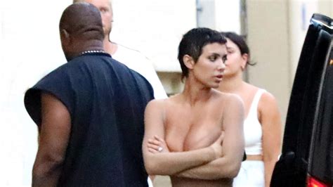 Kanye Wests Wife Bianca Censori Spotted In Completely Nude Catsuit My