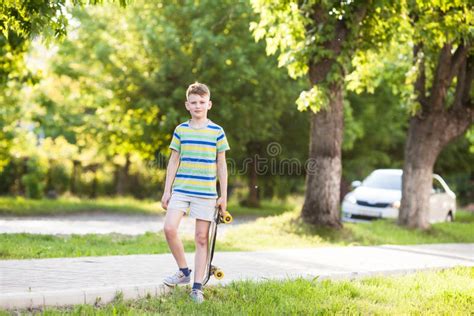 Boy Riding A Skateboard Stock Photo Image Of Equipment 106162722
