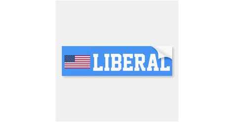 Liberal Flag Bumper Sticker Zazzle