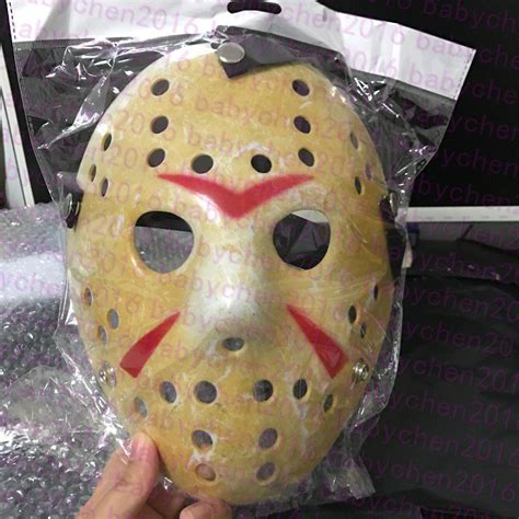 Ghost Jason Mask 2pcs Retro Golden Jason Mask Grimace Scream