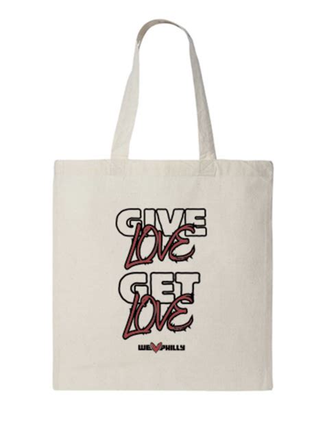 We Love Philly Slogan Tote We Love Philly