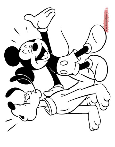 Free printable coloring pages for a variety of themes that you can print out and color. Mickey Mouse & Friends Coloring Pages (8) | Disneyclips.com