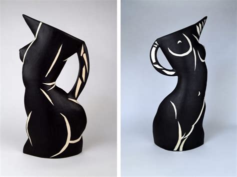 Ceramist Jude Jelfs Makes Vessels In The Shape Of Arched Nude Torsos