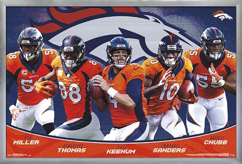Denver Broncos Team Poster