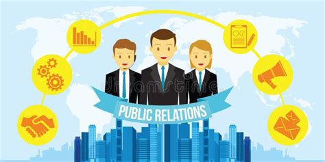 Relaciones Públicas De Las RRPP Ilustración del Vector Ilustración de corporativo estrategia