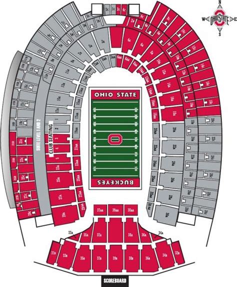 ohio state stadium seating sections review home decor
