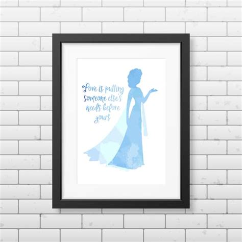 Disney Elsa Frozen Quote Inspirational Art Digital Download Etsy