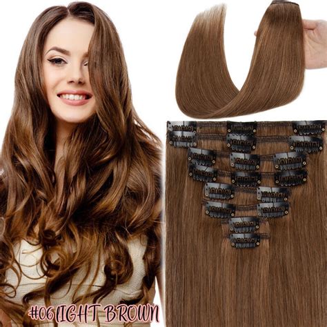 Aaaa 100 Real Clip In Remy Human Hair Extensions 8pcs Weft Full Head Blonde Uk Ebay