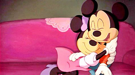 Mickey Mouse And Minnie Mouse Are Sitting On Couch Hd Minnie Mouse