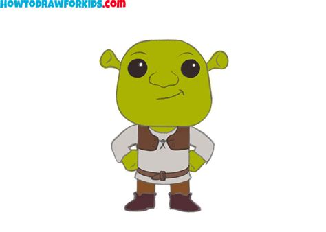 How To Draw Easy Shrek Easy Drawing Tutorial For Kids