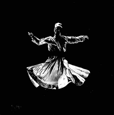 Whirling Dervish With Rumi Sufi Mystic Quotes And Poems Hd Wallpaper