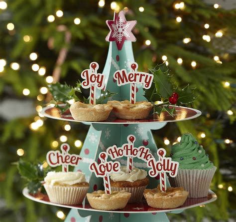 Leave to cool before releasing them from the muffin trays and dusting with a little more icing sugar before serving. Christmas Mince Pie Or Cupcake Decorations By Ginger Ray ...