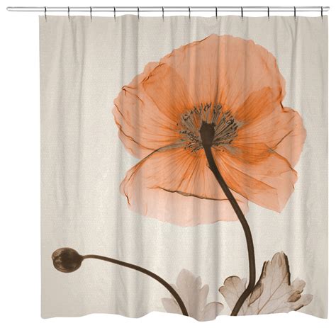 Poppy Harvest Shower Curtain Contemporary Shower Curtains By