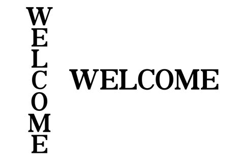 Welcome Svg Sign Welcome Vertical Welcome Words Svg Welcome Font