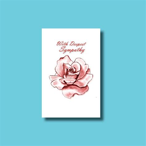 Please accept our deepest sympathy. With Deepest Sympathy | Instant Download Card | Downloadable | Printable | Condolences | Quick ...