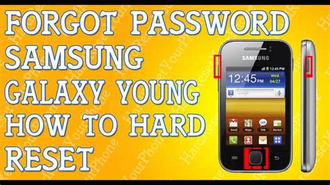 Forgot Password Samsung Galaxy Y How To Hard Reset Youtube