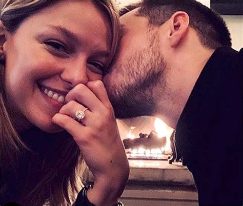‘supergirl Melissa Benoist Reveals Her Oval Shaped Diamond Engagement Ring On Instagram