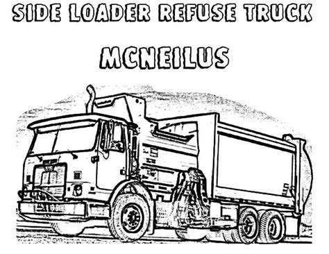 Download and print these garbage truck coloring pages for free. Side Loader Refuse Garbage Truck Coloring Pages - Download & Print Online Coloring Pages for ...