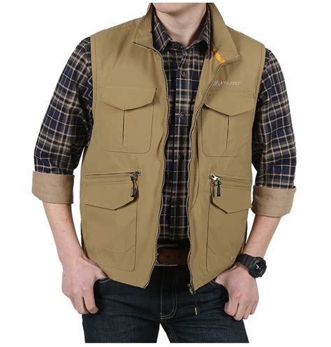 2015 New Men Mesh Vest With Many Pockets Vests Plus Size M 3xl Outdoor