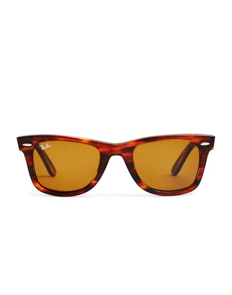 Ray Ban Wayfarer Sunglasses Large Rb2140 954 Tortoise Shell In Brown For Men Lyst