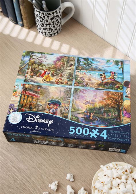 4 In 1 Thomas Kinkade Disney Dreams Collection Puzzle Pack