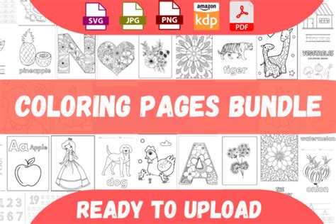 Coloring Books Bundle Bundle · Creative Fabrica