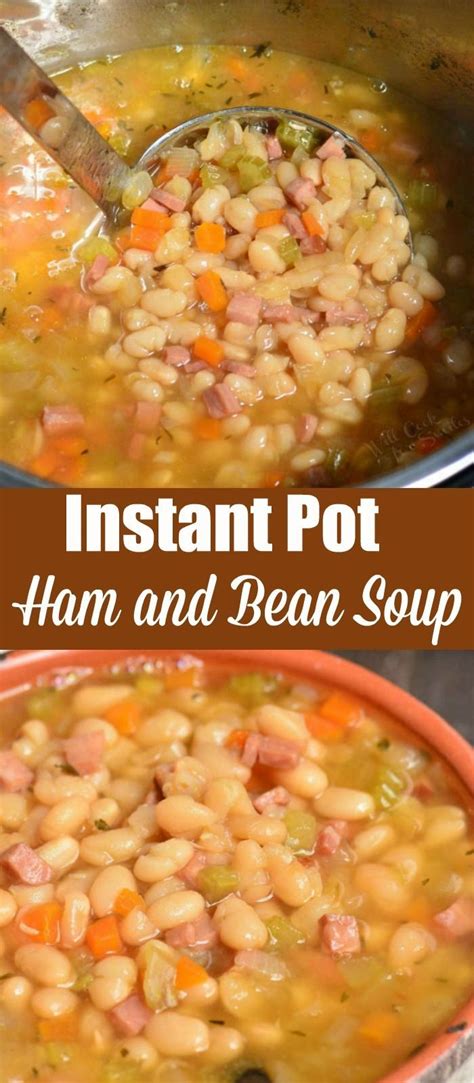 Easy Ham And Bean Soup Thats So Full Of Flavor You Cant Stop At Just One Bowl This Soup Is