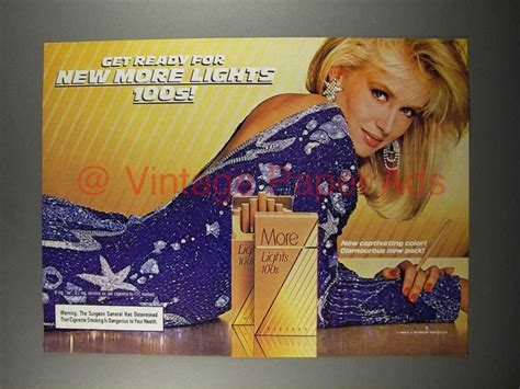 1985 More Lights 100s Cigarette Ad Au0086