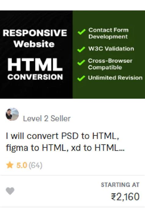 I Will Convert Psd To Html Figma To Html Xd To Html Website Html Css