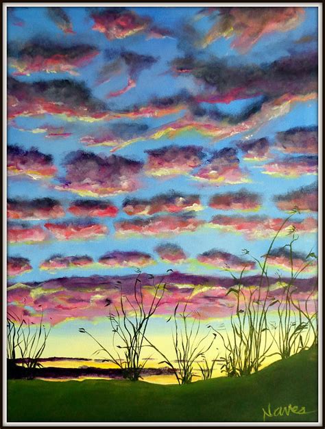 In this video, you will learn sky, clouds, sunset and rocks painting tutorial, step by step. Clouds at Sunset Painting by Deborah Naves